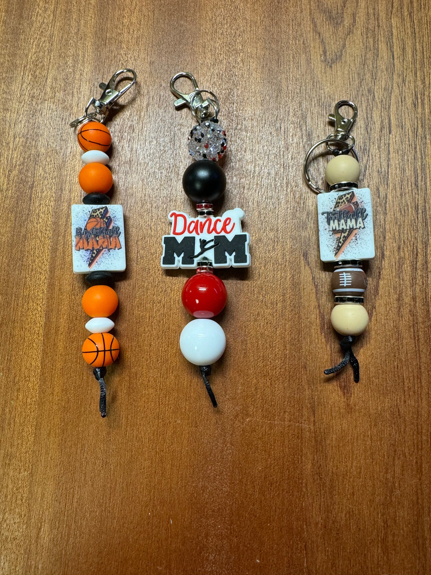 Sports Mom Straight Keychain