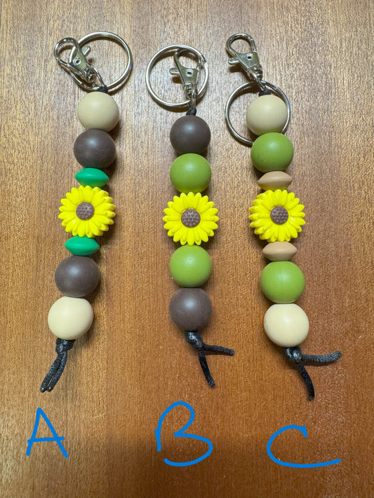 Sunflower Keychain