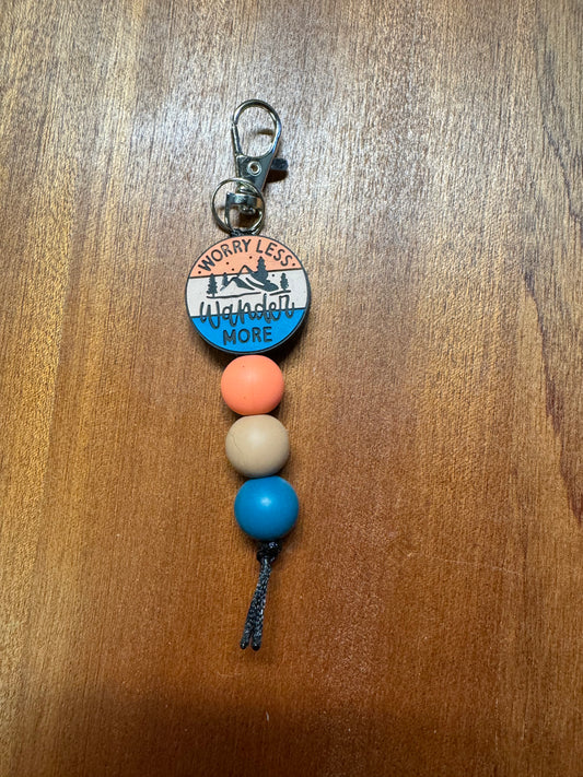 Worry Less Keychain