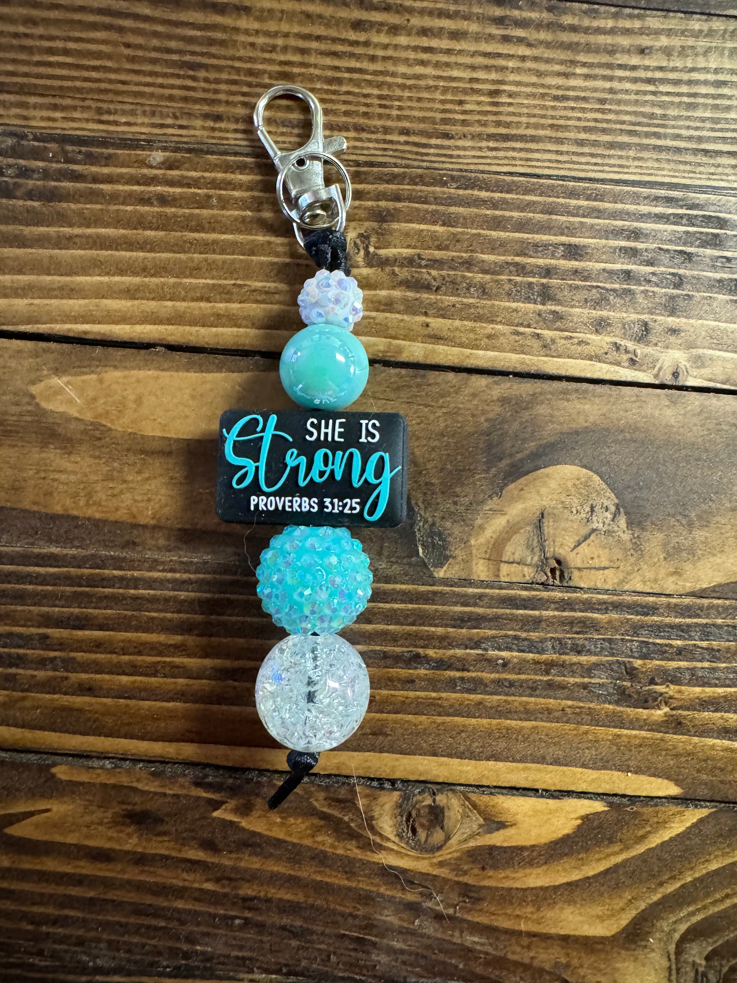 She is Strong Keychain