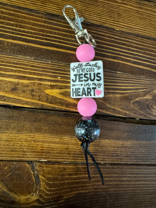 Jesus In My Heart Keychain