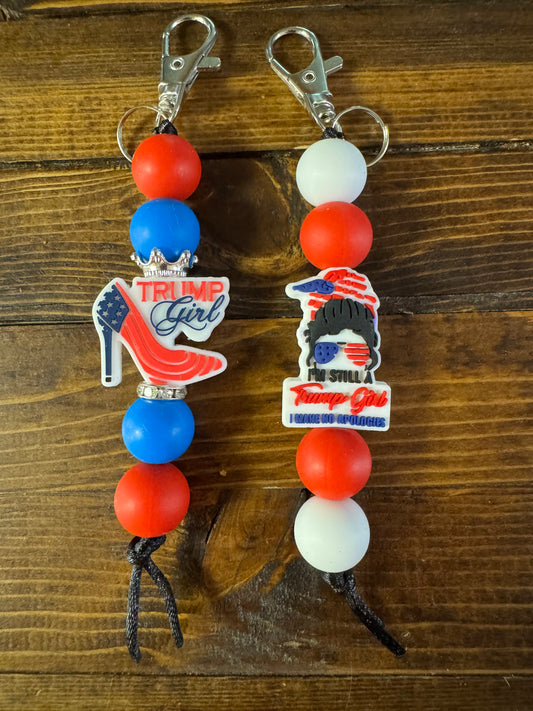 Trump Girl Keychain