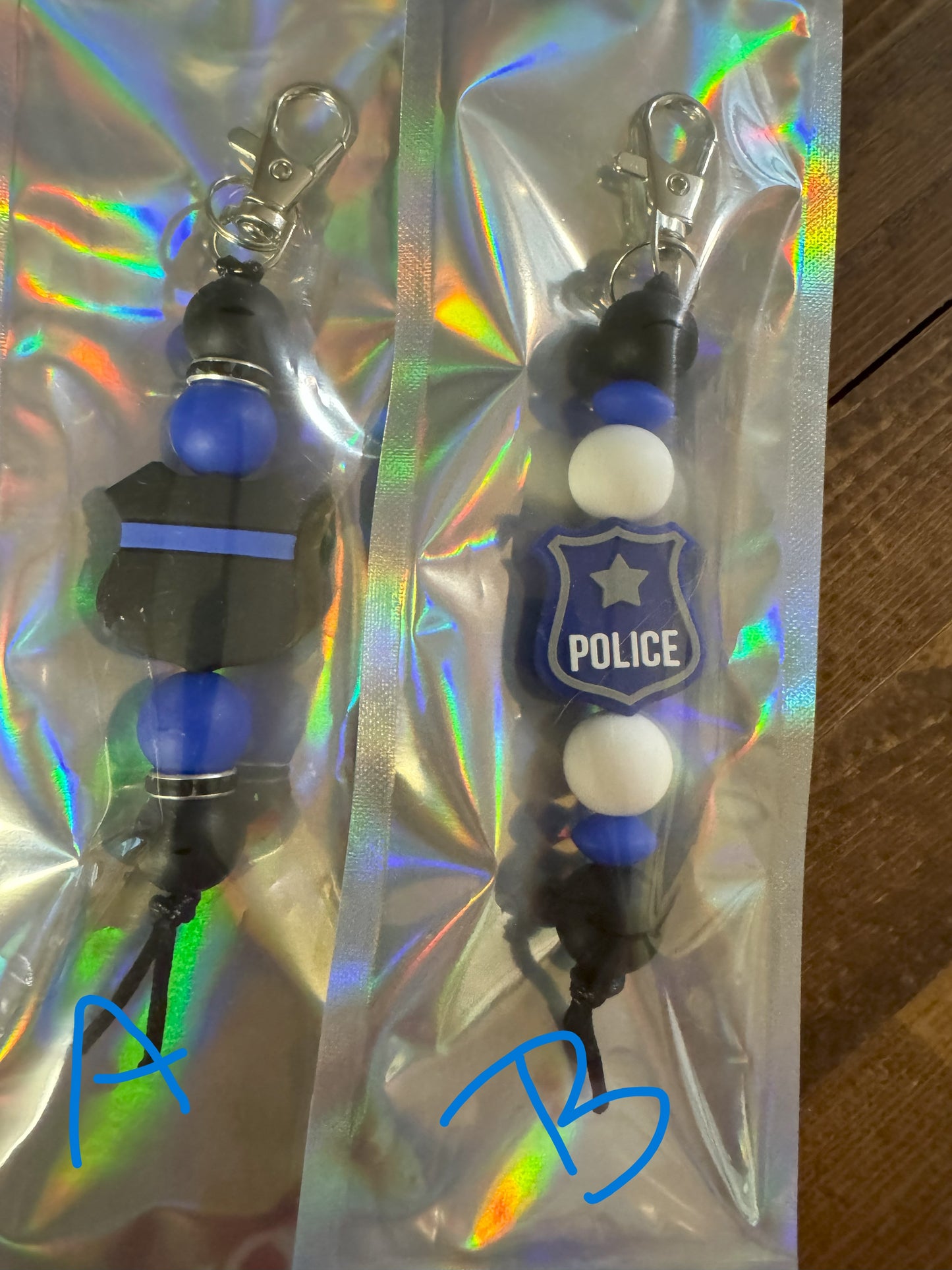 Police Shield Keychain