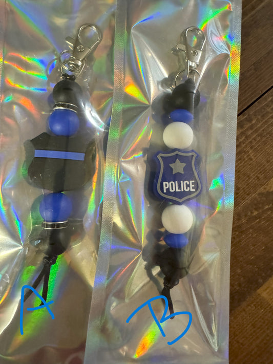 Police Shield Keychain