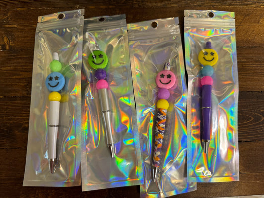 Neon Smiley Pen